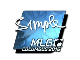 Sticker | s1mple (Foil) | MLG Columbus 2016 - $ 152.17