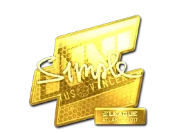 Sticker | s1mple (Gold) | Atlanta 2017 - $ 117.76