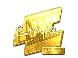 Sticker | s1mple (Gold) | Atlanta 2017 - $ 95.61