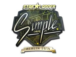 Sticker | s1mple (Gold) | Berlin 2019 - $ 52.45