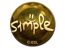 Sticker | s1mple (Gold) | Katowice 2019 - $ 444.61