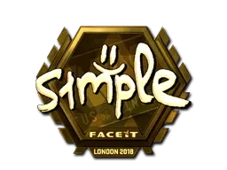 Sticker | s1mple (Gold) | London 2018 - $ 1119.39