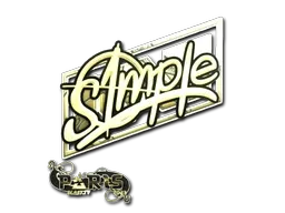 Sticker | s1mple (Gold) | Paris 2023 - $ 50.99