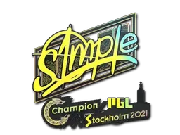 Sticker | s1mple (Holo) | Stockholm 2021 - $ 1.91