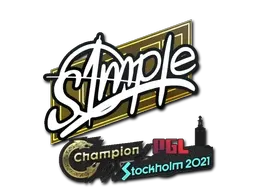 Sticker | s1mple | Stockholm 2021 - $ 0.06