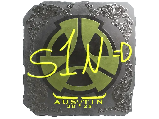 Sticker | s1n (Foil) | Austin 2025 - $ 0.05