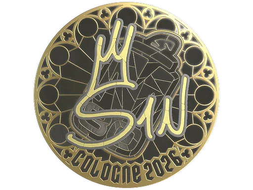 Sticker | s1n (Gold) | Cologne 2026 - $ 0.00