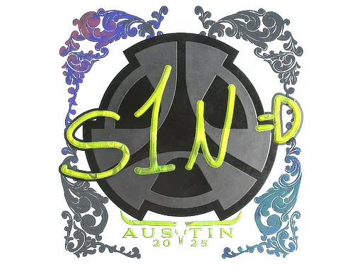 Sticker | s1n (Holo) | Austin 2025 - $ 0.37