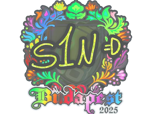 Sticker | s1n (Holo) | Budapest 2025 - $ 0.50