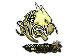 Sticker | S1ren (Gold) | Antwerp 2022 - $ 2.76