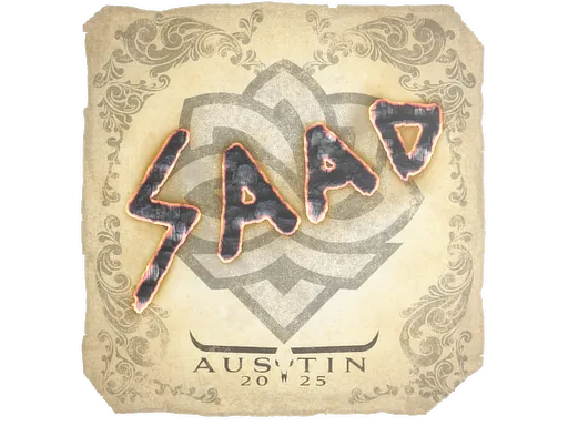 Sticker | saadzin | Austin 2025 - $ 0.04