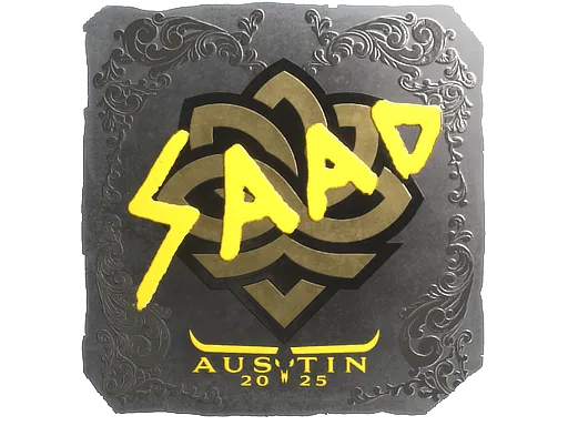 Sticker | saadzin (Foil) | Austin 2025 - $ 0.16