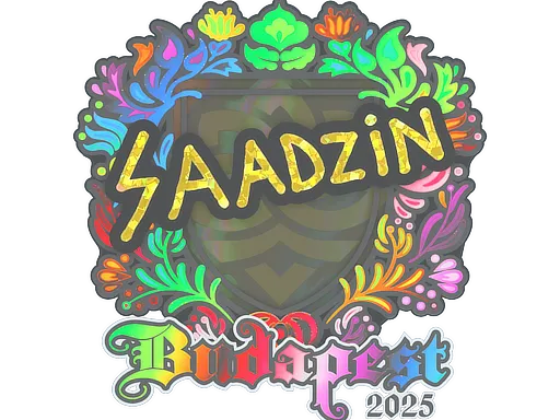 Sticker | saadzin (Holo) | Budapest 2025 - $ 0.48