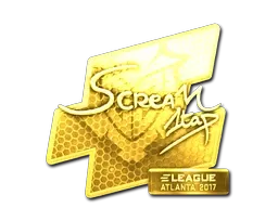 Sticker | ScreaM (Gold) | Atlanta 2017 - $ 103.28