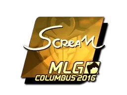 Sticker | ScreaM (Gold) | MLG Columbus 2016 ``