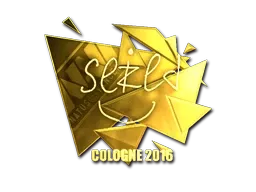 Sticker | seized (Gold) | Cologne 2016 - $ 45.79