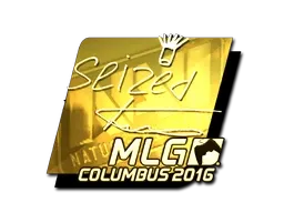 Sticker | seized (Gold) | MLG Columbus 2016 - $ 30.04