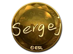 Sticker | sergej (Gold) | Katowice 2019 - $ 65.61