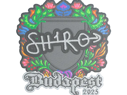 Sticker | sh1ro (Embroidered) | Budapest 2025 - $ 0.03