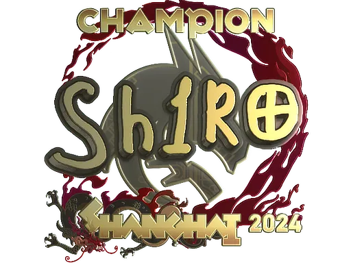 Sticker | sh1ro (Gold, Champion) | Shanghai 2024 ``