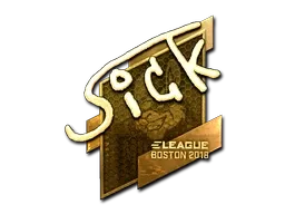 Sticker | SicK (Gold) | Boston 2018 - $ 330.16