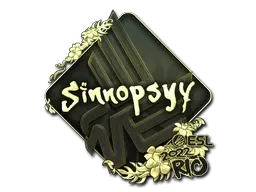 Sticker | sinnopsyy (Gold) | Rio 2022 - $ 2.48