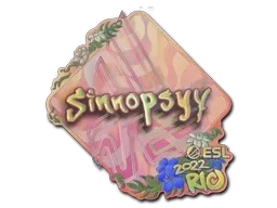 Sticker | sinnopsyy (Holo) | Rio 2022 - $ 0.65