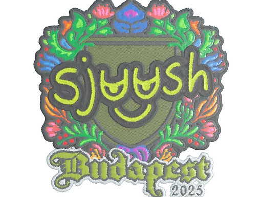 Sticker | sjuush (Embroidered) | Budapest 2025 - $ 0.04