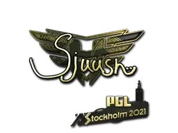 Sticker | sjuush (Gold) | Stockholm 2021 - $ 3.86