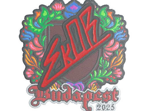 Sticker | sk0R (Embroidered) | Budapest 2025 - $ 0.04