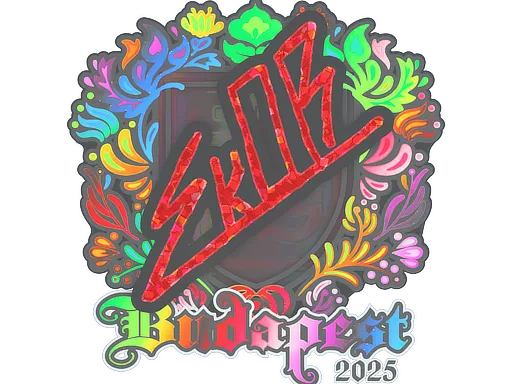 Sticker | sk0R (Holo) | Budapest 2025 - $ 0.68