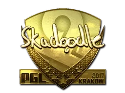 Sticker | Skadoodle (Gold) | Krakow 2017 - $ 1346.41