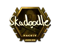 Sticker | Skadoodle (Gold) | London 2018 - $ 407.21