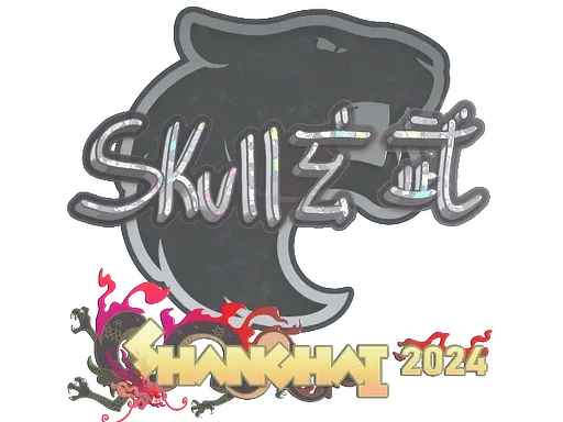 Sticker | skullz (Glitter) | Shanghai 2024 ``