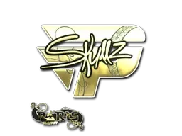 Sticker | skullz (Gold) | Paris 2023 - $ 1.03