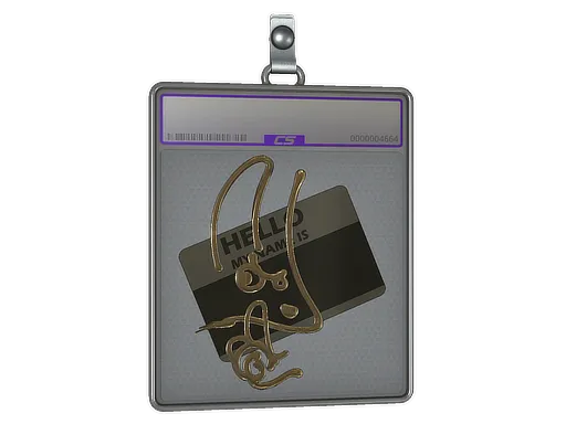 Sticker Slab | Hello M4A1-S (Gold) - $ 20.14
