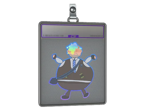 Sticker Slab | Poorly Drawn Number K (Holo) - $ 5.48