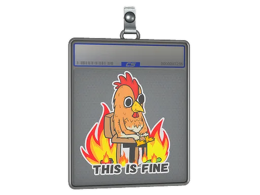 Sticker Slab | This Is Fine (Chicken) - $ 0.79