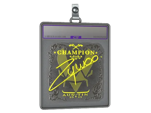 Sticker Slab | ZywOo (Foil, Champion) | Austin 2025 - $ 1.97