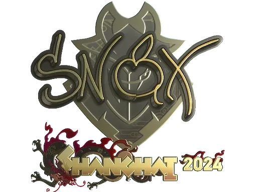 Sticker | Snax (Gold) | Shanghai 2024 - $ 2.66