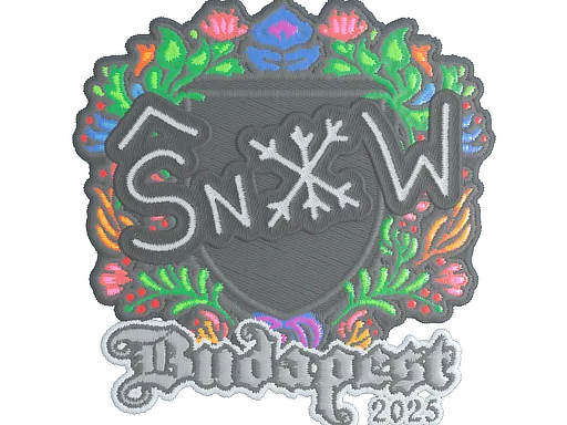 Sticker | snow (Embroidered) | Budapest 2025 - $ 0.03