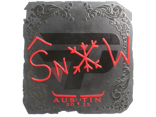 Sticker | snow (Foil) | Austin 2025 - $ 0.09