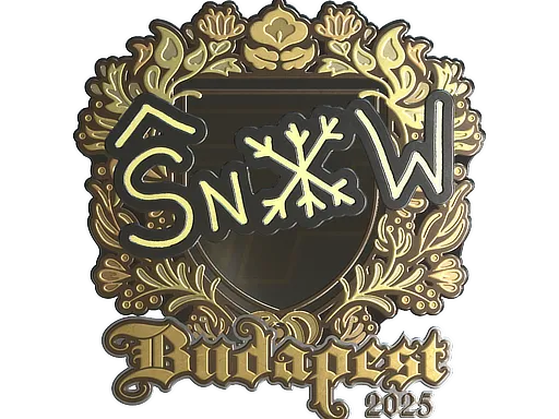 Sticker | snow (Gold) | Budapest 2025 - $ 1.43