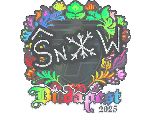 Sticker | snow (Holo) | Budapest 2025 - $ 2.07