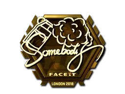 Sticker | somebody (Gold) | London 2018 - $ 448.58