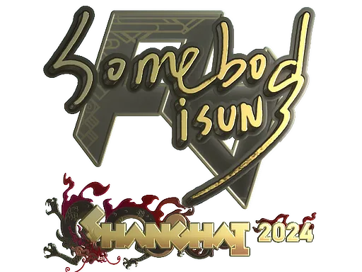 Sticker | somebody (Gold) | Shanghai 2024 - $ 29.53