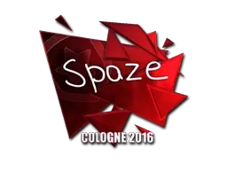 Sticker | spaze (Foil) | Cologne 2016 - $ 15.91