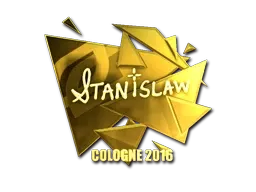 Sticker | stanislaw (Gold) | Cologne 2016 - $ 70.17