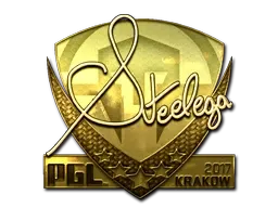 Sticker | steel (Gold) | Krakow 2017 - $ 678.88