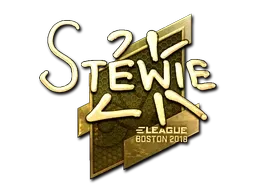 Sticker | Stewie2K (Gold) | Boston 2018 - $ 625.86